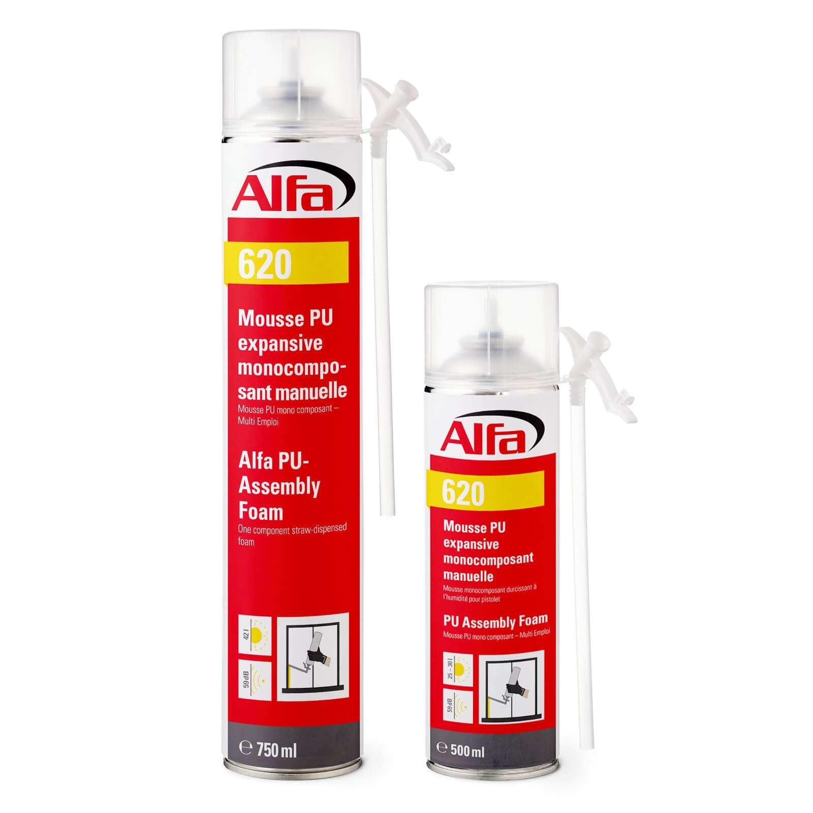 620 Alfa Mousse PU expansive monocomposant manuelle