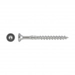Acier inoxydable (C1) Vis pour panneaux d'aggloméré avec tête fraisée et filetage partiel