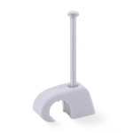 Collier à clou robuste multi-usage avec clou en acier prémonté pour une fixation sûre des câbles et des conduites