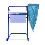 Support pour rouleau de chiffons d’essuyage avec porte-sac poubelle intégré
