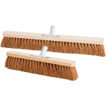 Balai en bois à poils en cocos naturel pour surfaces sèches