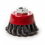 Brosse coupe à fils d'acier torsadés - Ø 65 mm pour meuleuse d'angle 
