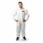 Combinaison de protection produits chimiques avec tirette et capuchon pour hautes exigences