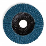 Disque à lamelles avec grain de zircon-corindon sur disque de tissu de verre