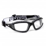 Lunettes de sécurité sportives et modernes avec bords en mousse et bandeau réglable