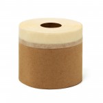 Ruban adhésif de masquage en crêpe imprégné avec papier de protection dépliant de 35g/m²