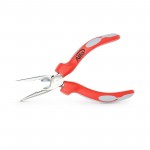 Pince robuste à becs fins et plats avec poignée souple ergonomique 2K selon DIN ISO 5745