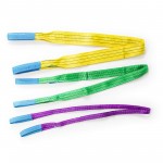 Elingues flexibles en polyester avec facteur de sécurité 7:1 selon EN 1492-1