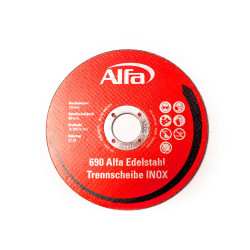 690 ALFA Disque de coupe pour métal (INOX) à moyeu plat
