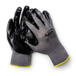 873 ALFA - Gants en tricot fin avec couche de nitrile