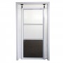Porte anti poussière avec système de tension rapide, vitre en Plexiglas et membrane de protection