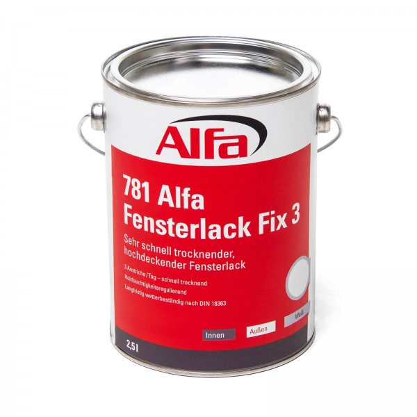 781 ALFA - Vernis pour fenêtres FIX 3 781 ALFA - Vernis pour fenêtres FIX 3