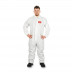 Combinaison de protection chimique en matériau SMS léger avec fermeture éclair et capuche