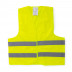 Gilet d'avertissement jaune ou orange certifié avec 2 bandes réfléchissantes