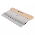 Spatule à double lame à ressorts de haute qualité en acier spécial pour des surfaces lisses et sans raccords