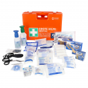 Trousse de secours spéciale conforme à la norme DIN 13 157 et complément spécifique à la profession