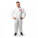 Combinaison de protection produits chimiques avec tirette et capuchon pour hautes exigences 