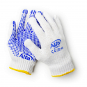 Gants de travail en tricot avec picots en PVC