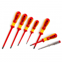 Jeu de tournevis ergonomiques 2K-VDE 7 pièces selon VDE0682 partie 201, IEC 60900