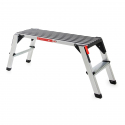 Grande plate-forme mobile en aluminium antidérapante et caoutchoutée