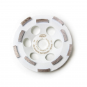 Meule diamant doublement garni pour rendement extrême abrasive