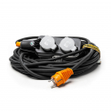 Connecteur flexible à quatre broches avec câble de rallonge et crochet de suspension