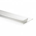 Règle pratique en forme de « h » en aluminium