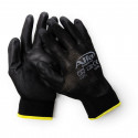 909 S ALFA - Gants pour peintre noir (avec revêtement PU)