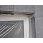 420 ALFA PE-Film couverture (50μm) protége les fenêtres des enduits, crépis et peintures lors de travaux de rénovations.  