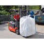 920 ALFA - BIG-BAG  transport sûr et sans danger par sa fermeture à 4 passants avec un chariot élévateur à fourches et / ou une grue