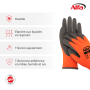 Gants avec revêtement Latex Terry pour les journées froides