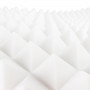 Absorbeur en forme de pyramide, difficilement inflammable, à large bande, en mousse de résine de mélamine
