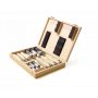 7 outils professionnels KOMBI dans un coffret en bois de haute qualité, y compris une pierre à aiguiser