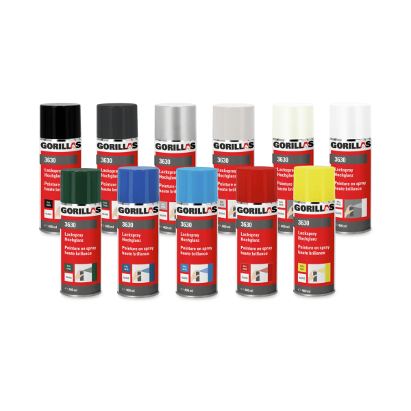 3630 Peinture en spray Gorillas haute brillance (différentes couleurs)