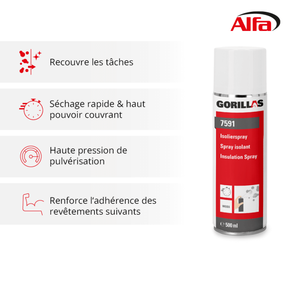 Gorillas Spray Isolant 7591 – Couche de Base Rapide & Facile