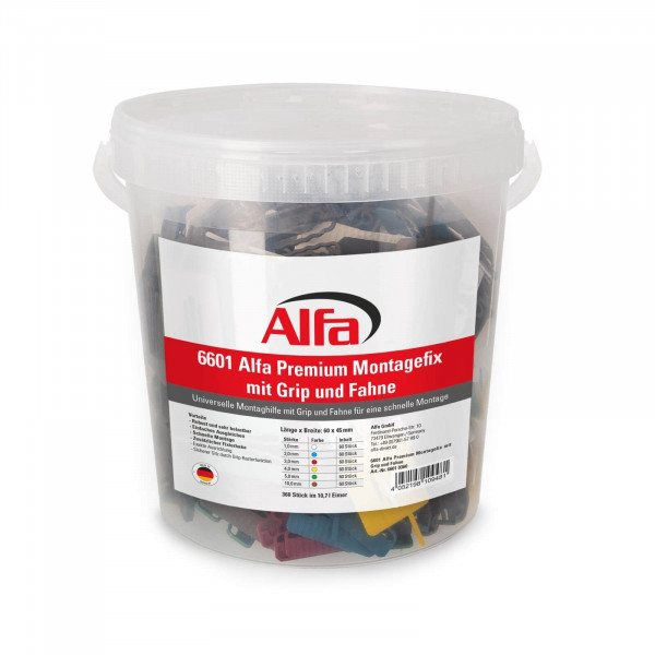 6601 ALFA Fixation de montage PREMIUM avec ergot de retenue
