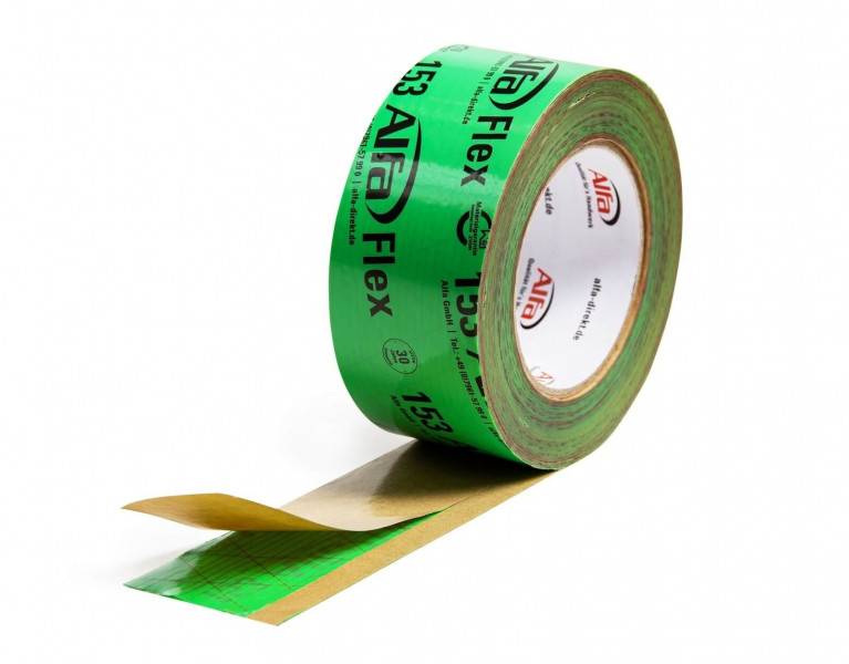 153 Alfa FLEX Ruban hautement adhésif & flexible pour pare-vapeur et films