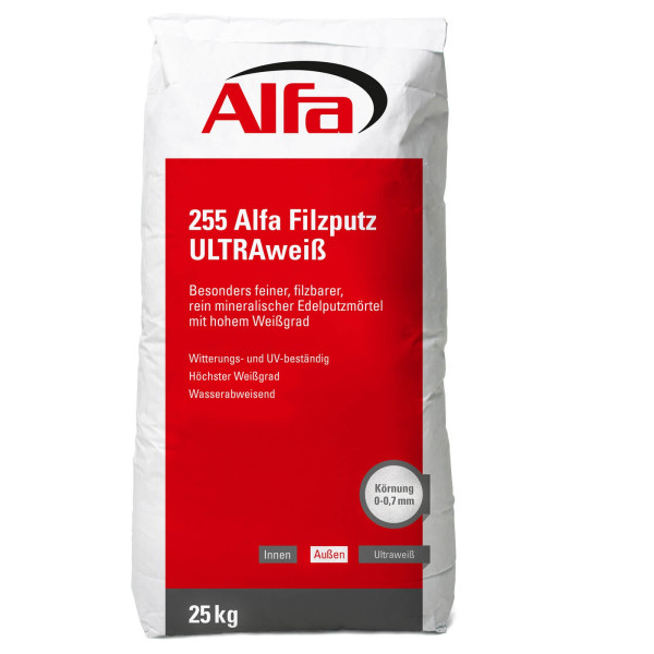 255 ALFA Plâtre feutrable ultra blanc