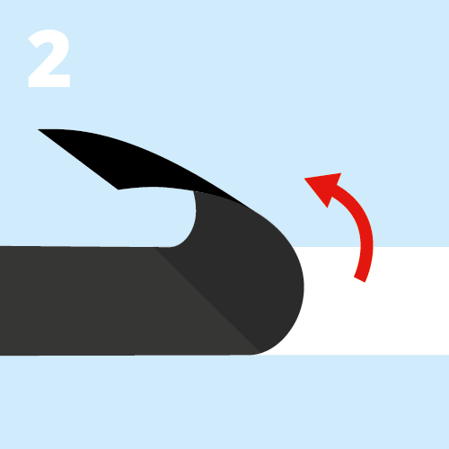 Retirer protection silicone de la bande